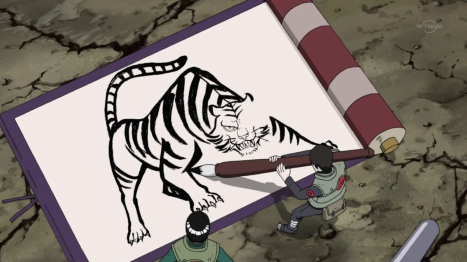 Versiegelungstechnik: Tiger-Anstarren-Geschoss — Technik, Anime, 1