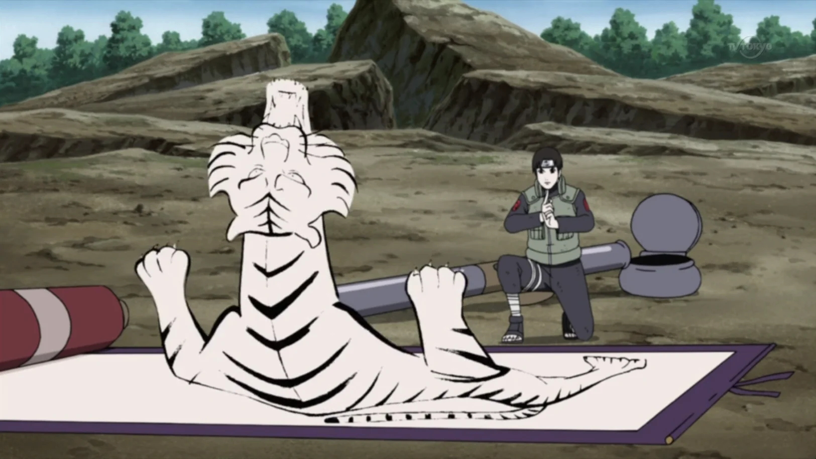 Versiegelungstechnik: Tiger-Anstarren-Geschoss — Technik, Anime, 4
