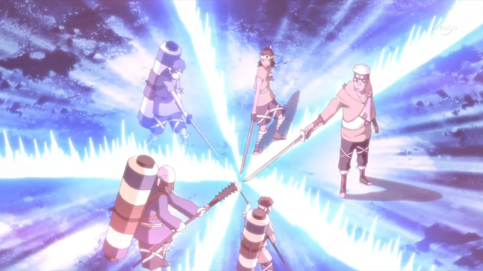 Técnica Combinada del Elemento Rayo: Bomba de Trueno — Técnica, Anime, 5
