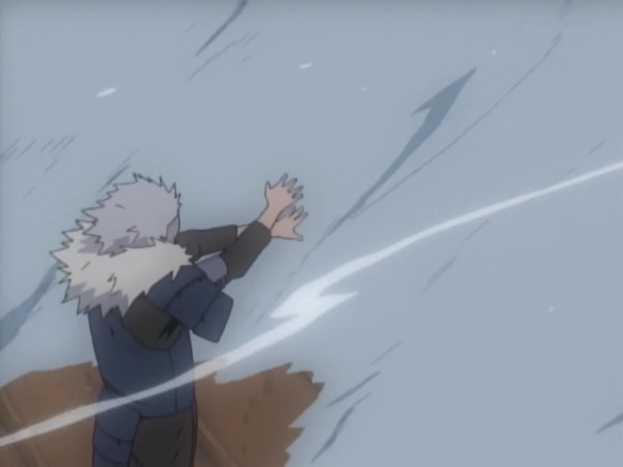 水遁・水衝波 — テクニーク, アニメ, 6