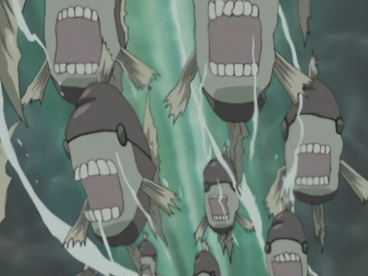 Beschwörungstechnik: Piranhas — Technik, Anime, 3